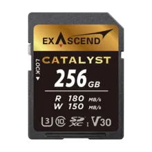 کارت حافظه SD اکساسند مدل Catalyst کلاس 10 استاندارد UHS-I U3 سرعت 180MBps ظرفیت 256 گیگابایت