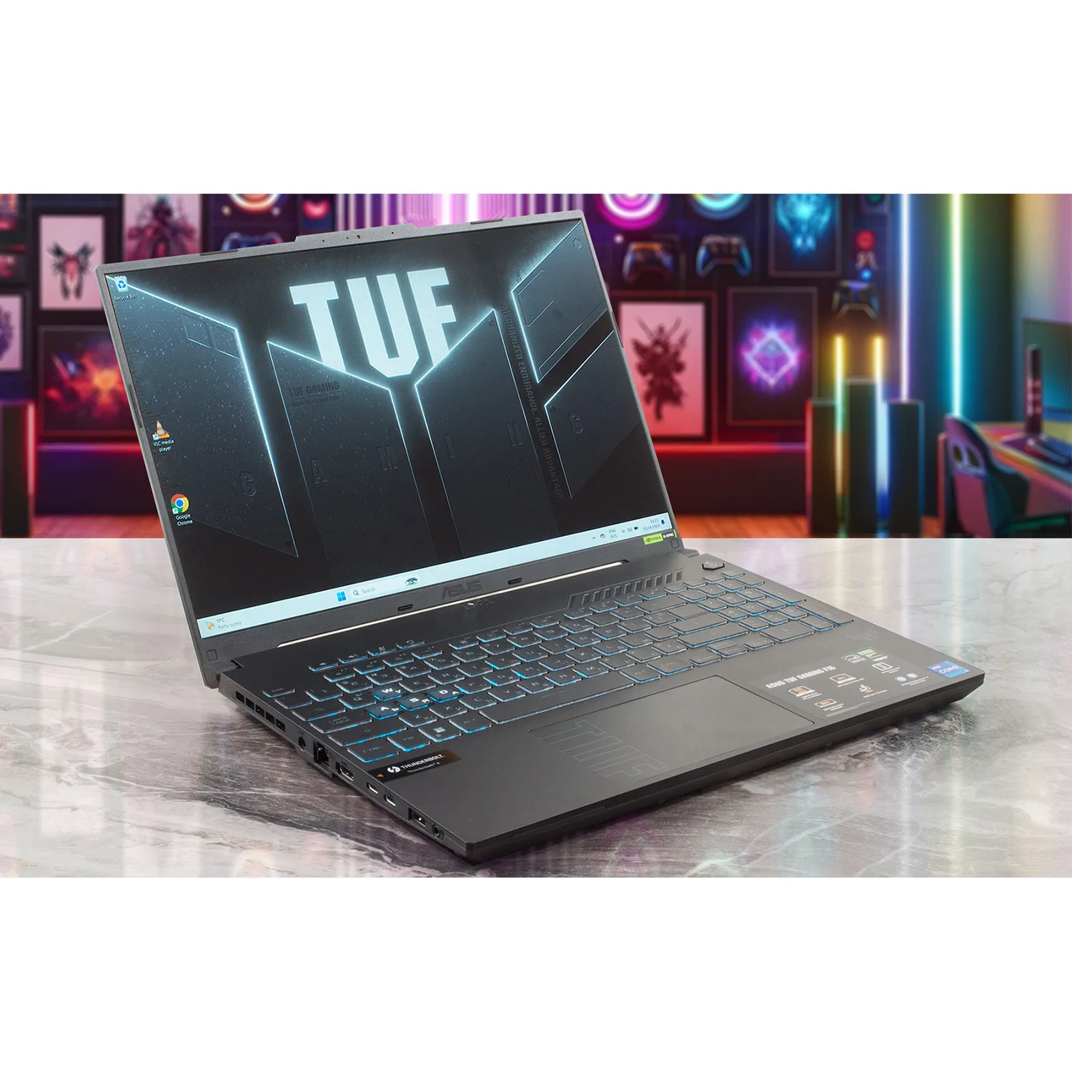 لپ تاپ 16 اینچی ایسوس مدل TUF Gaming F16 FX607VU-RL007W-i7 13620H-16GB DDR5 5600MHz-512GB SSD-RTX4050 6GB-FHD 144Hz-W