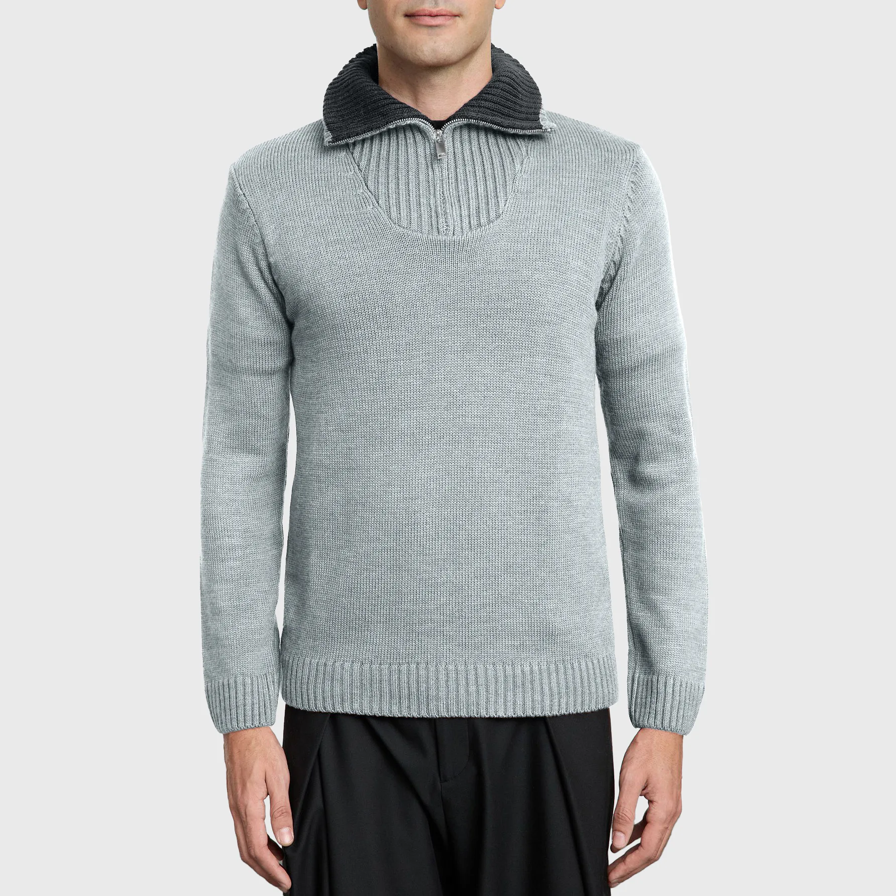 پلیور یقه برگردان مردانه ترندیول مدل 820033038