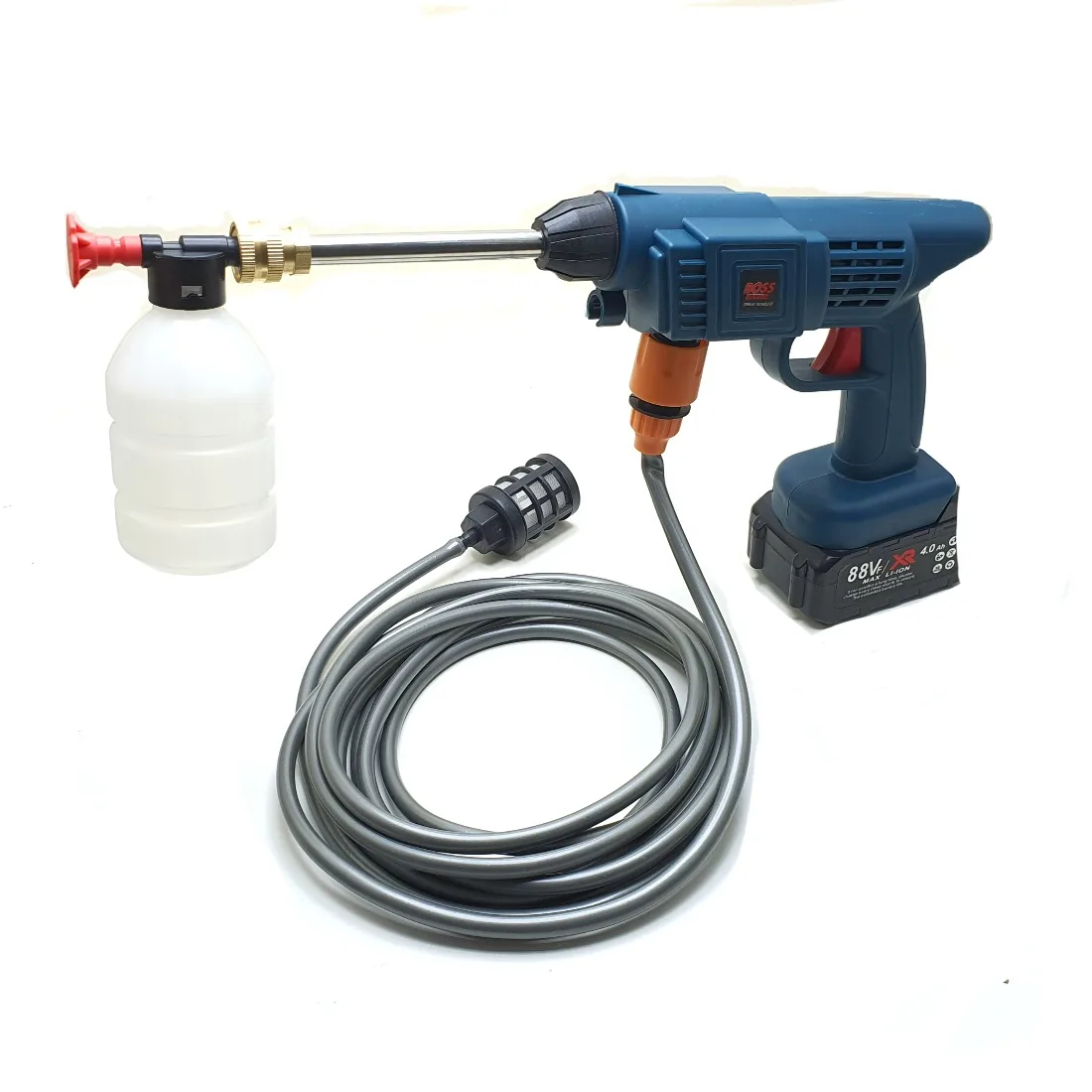 کارواش و سمپاش شارژی باس مدل LIFE-STYLE-88V مجموعه 10 عددی