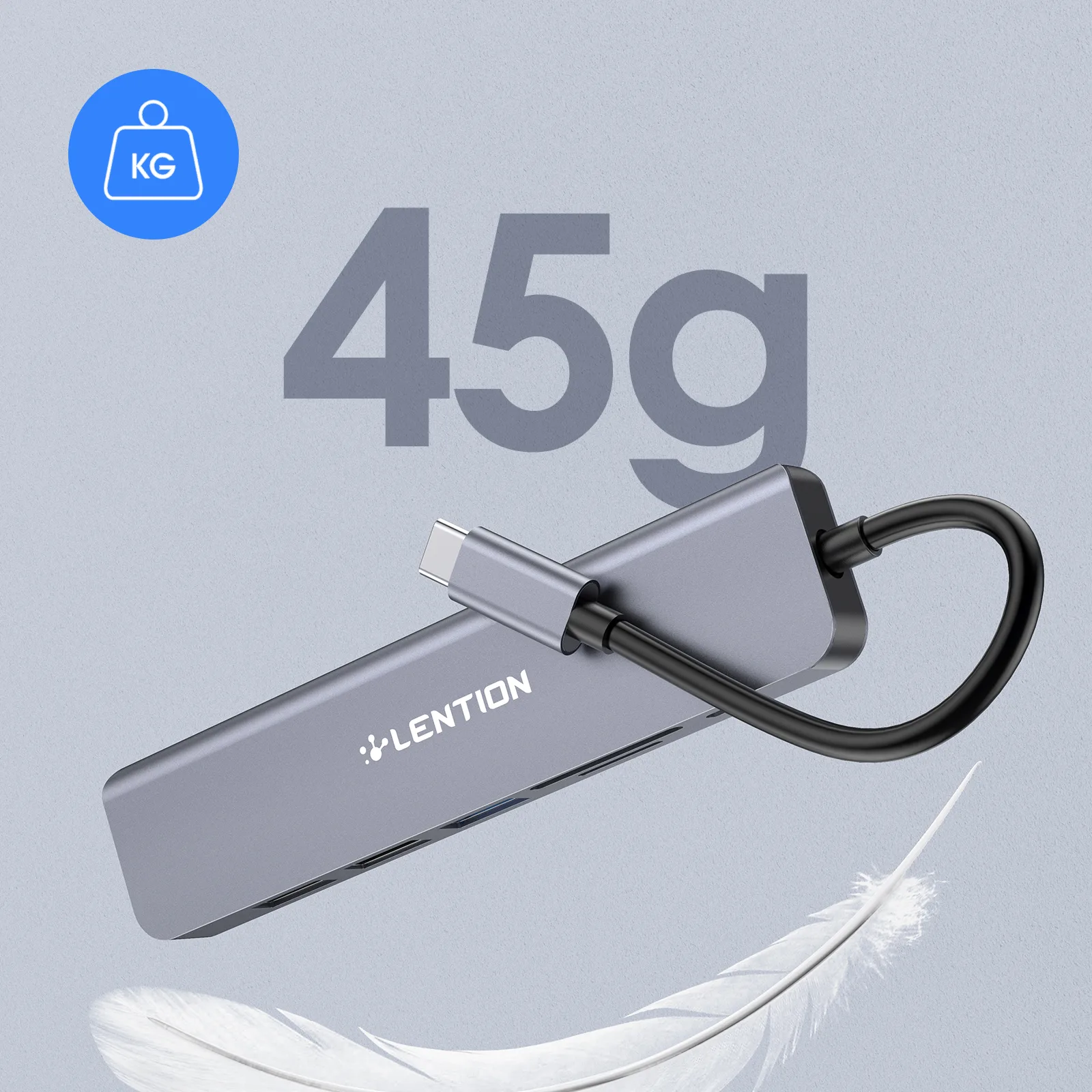 هاب 6 پورت USB-C لنشن مدل CE18-HCR