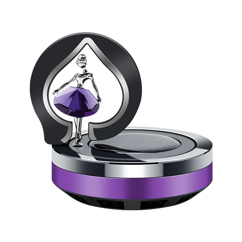 خوشبو کننده خورشیدی خودرو مدل بدنه فلزی طرح دختر  کد S-624