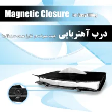 جای دستمال کاغذی خودرو مدل چرمی به همراه نگهدارنده خودکار