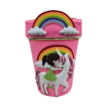 ست سطل و جادستمال کاغذی اتاق کودک مدل یونیکورن