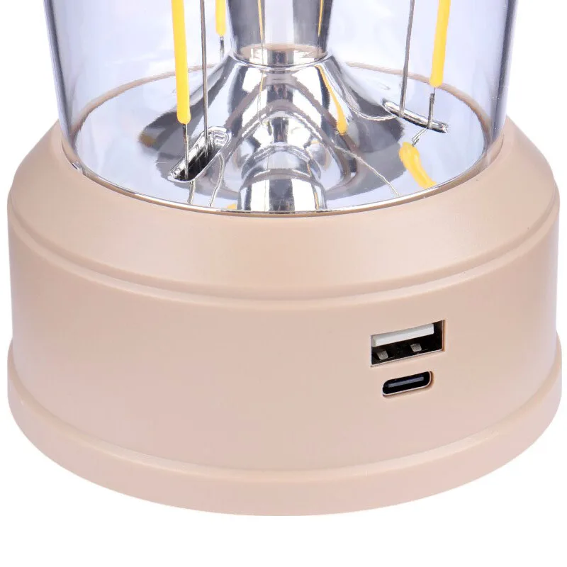 چراغ فانوسی مدل شارژی پنکه دار LF-3357 با نور آفتابی