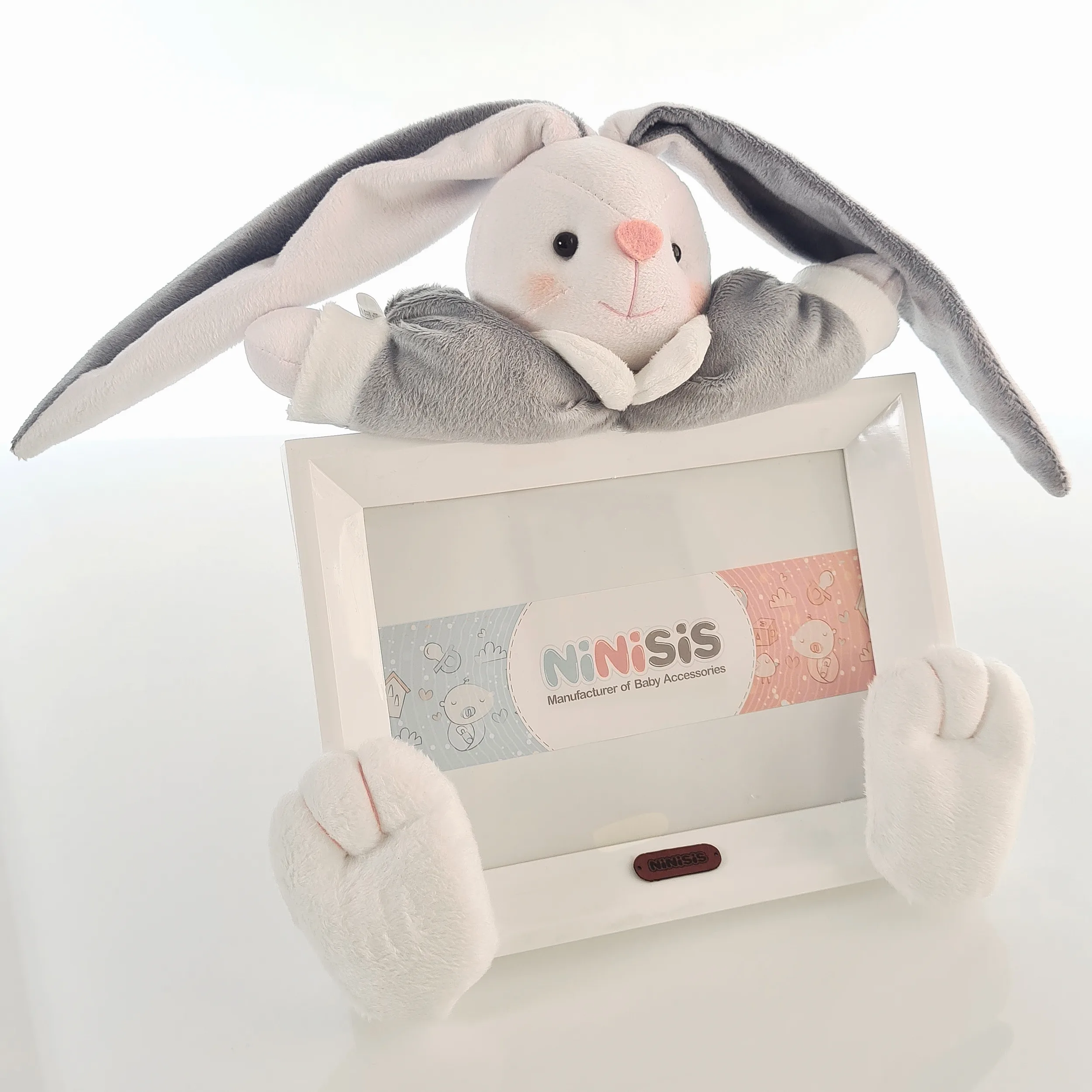 قاب عکس کودک نی نی سیس مدل خرگوش رابیت کد 13x18 Gry