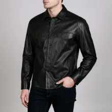 کت چرم مردانه چرم مشهد مدل K0636-001-50