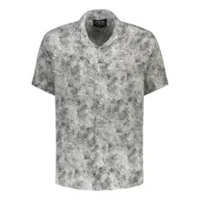 پیراهن آستین کوتاه یقه برگردان مردانه مدل هاوایی کد P-Term