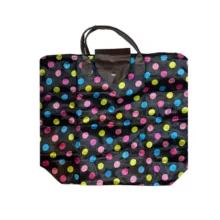 ساک سفری مدل تاشو طرح خال خالی کد 4855