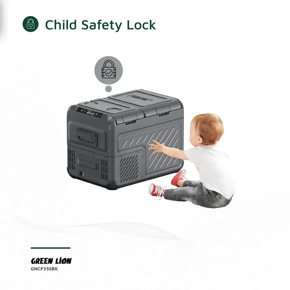 یخچال فریزر خودرو گرین لاین مدل GFC-35 ظرفیت 35 لیتر