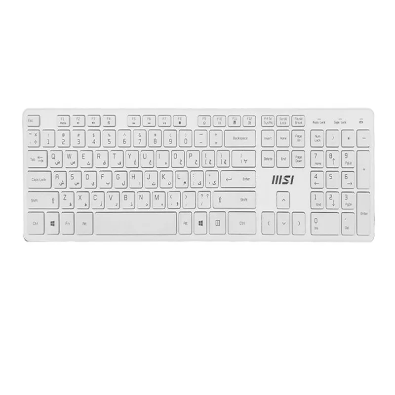 ماوس و کیبورد بی سیم ام اس آی مدل RF-1430w- FS + ma004w