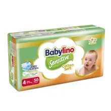 پوشک بچه ضد حساسیت بیبی لینو مدل Value Pack سایز 4 بسته 50 عددی