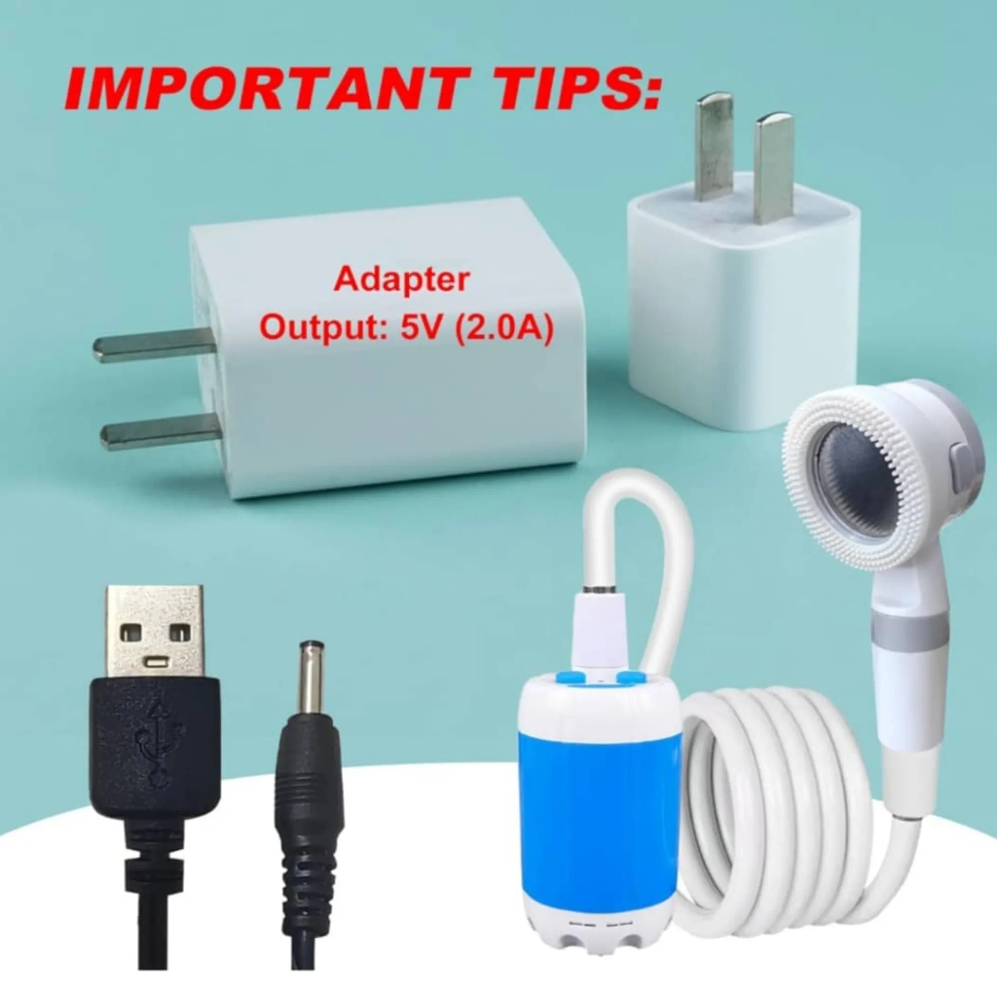 دوش سفری مدل شارژی