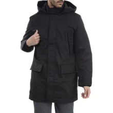 کاپشن مردانه جین وست مدل کلاهدار کد 122151