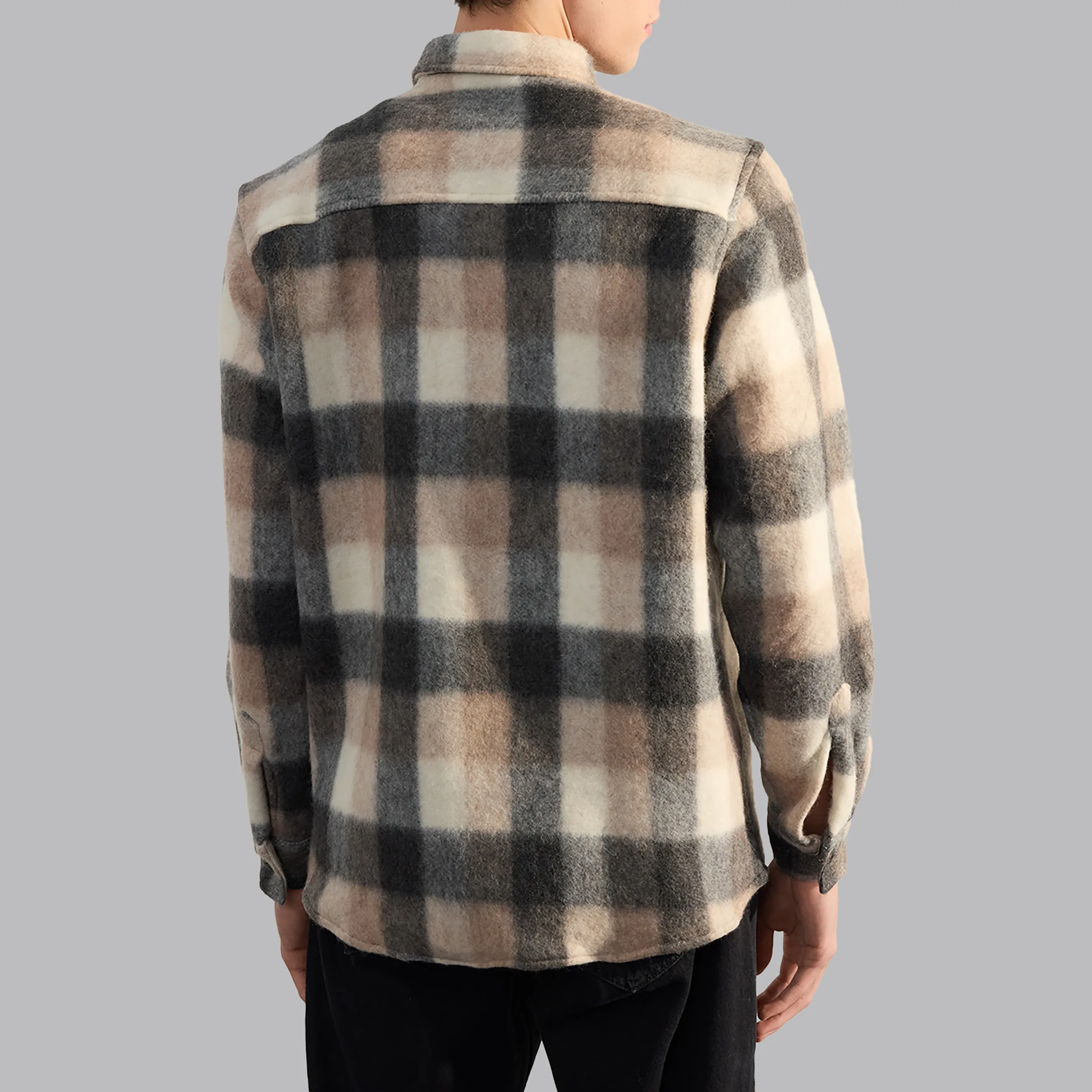 پیراهن آستین بلند یقه برگردان مردانه ترندیول مدل 835473942