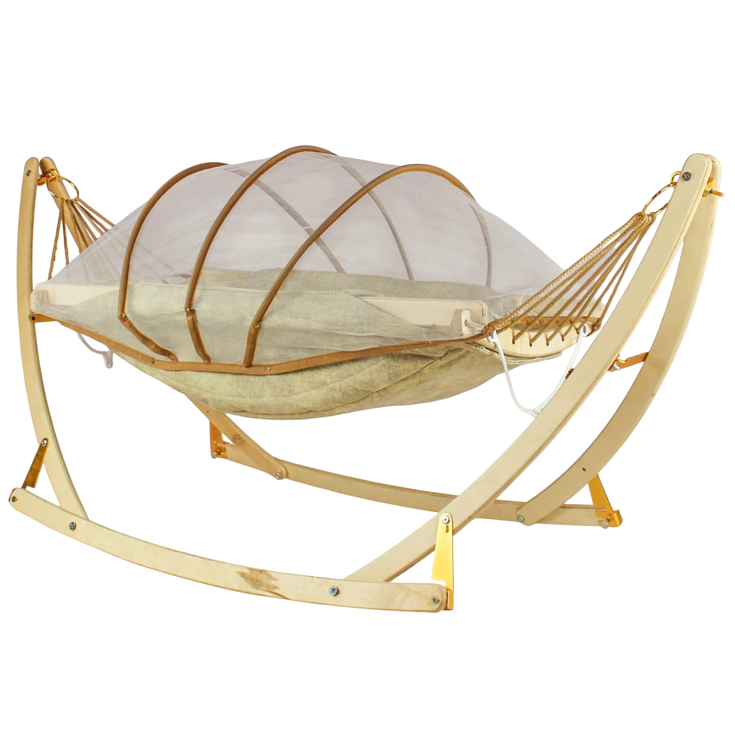 گهواره سنتی نوزاد شادی مدل تمام چوب