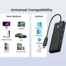 هاب 3 پورت USB-C اوریکو مدل PAPW3AT-C3-18