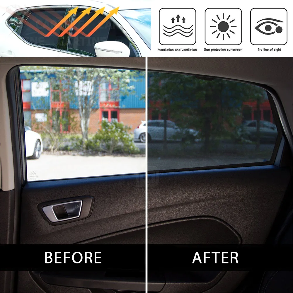 آفتاب گیر خودرو مدل UV RESISTANT مناسب برای 207 sd مجموعه 5 عددی