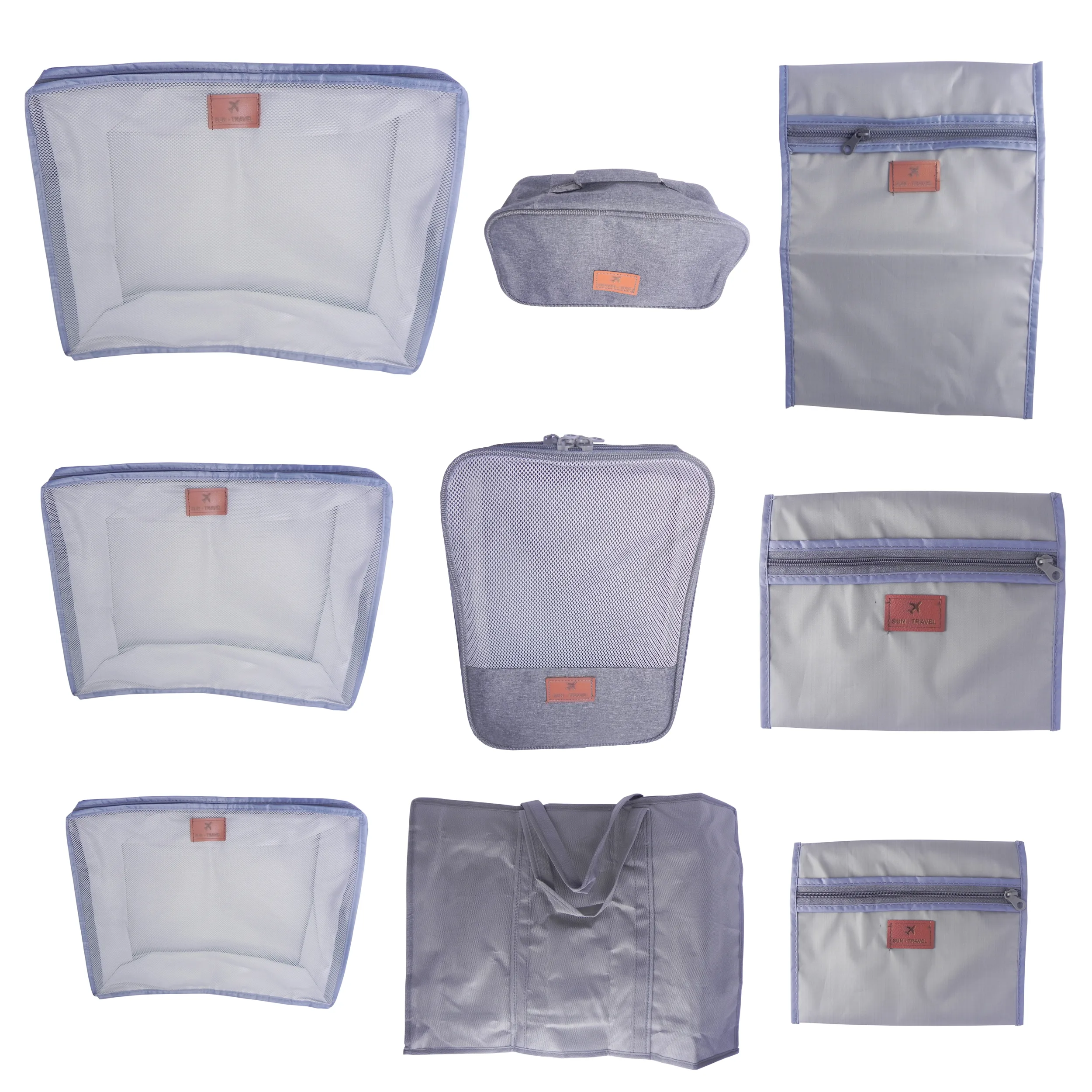 نظم دهنده ساک و چمدان سفری کد 0076 بسته 9 عددی