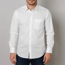 پیراهن آستین بلند یقه برگردان مردانه دیجی استایل اسنشیال مدل 05