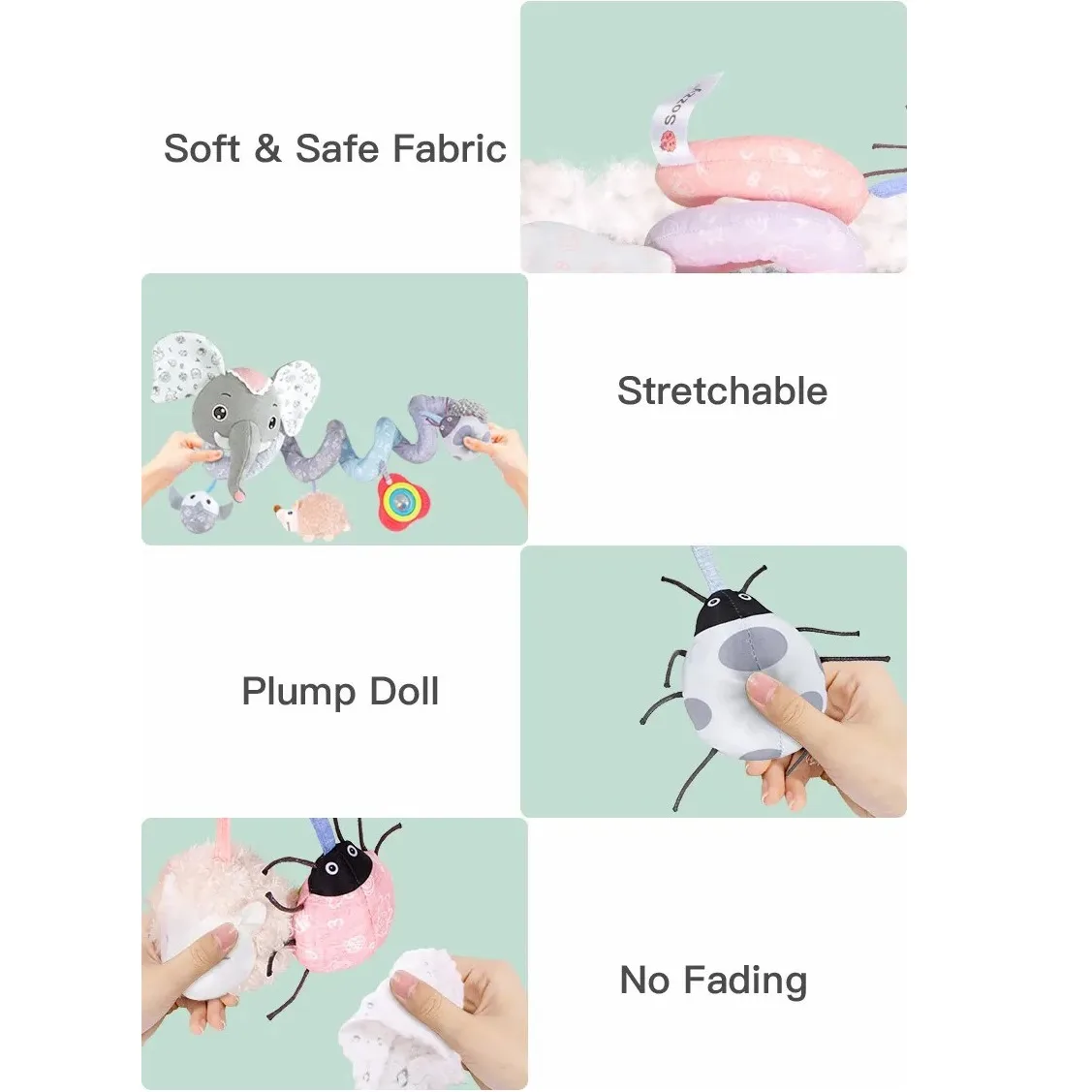 آویز تخت کودک سوزی مدل WLTH21-868 طرح فیل