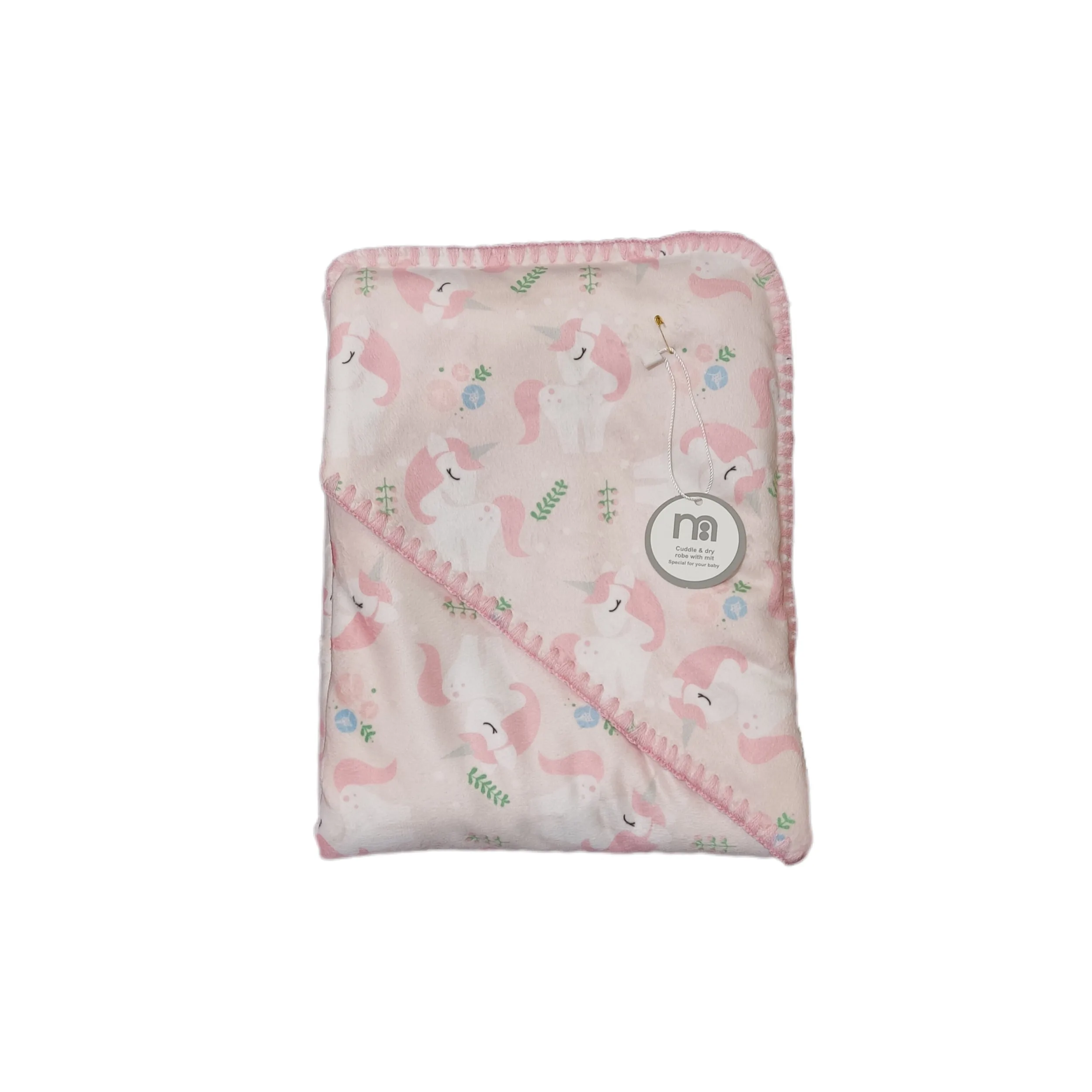 پتوی نوزاد مادرکر مدل اسب شاخدار زمستانی سایز 80x80 سانتی متر