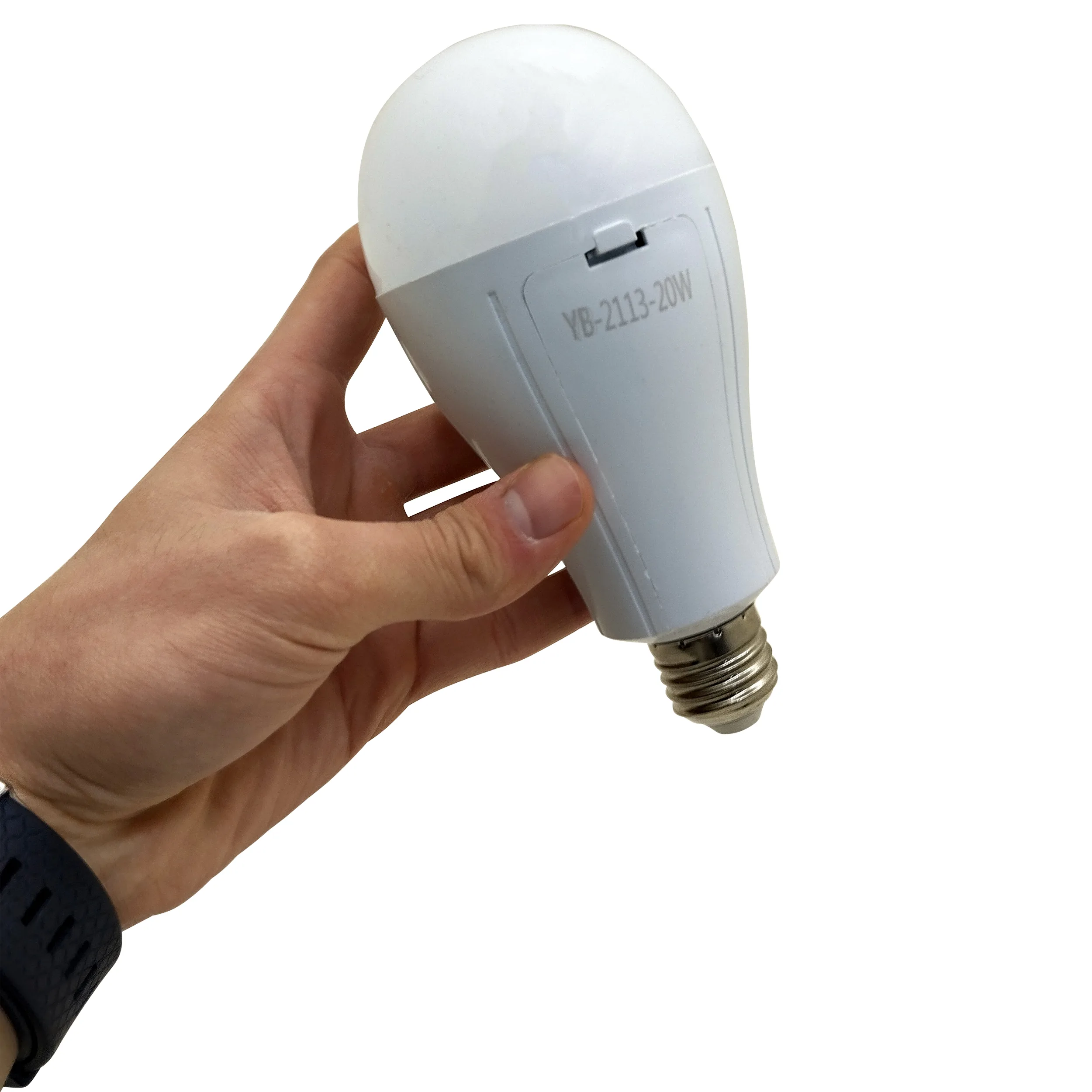 چراغ اضطراری مدل هوشمند کد YB-2113 20W با نور مهتابی مجموعه 2 عددی