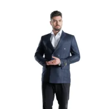 کت تک مردانه مدل چهارخانه شکوه دبل برس 5-4