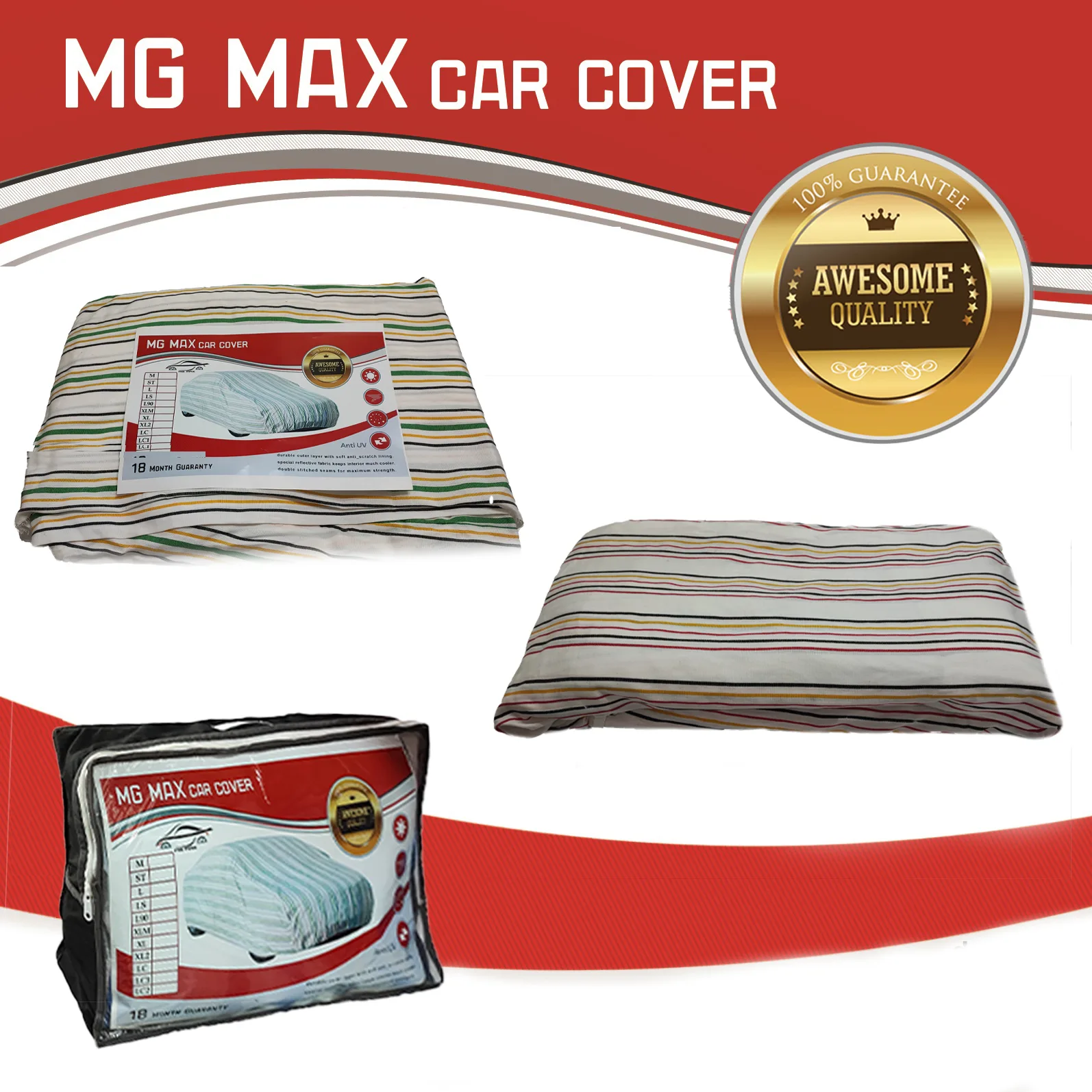 چادر خودرو ام جی مکث مدل تابستان مناسب برای پراید