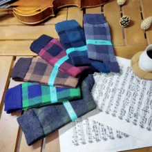 جوراب مردانه ال سون مدل چهارخانه کلاسیک درشت کد PH768.1 بسته 6 عددی