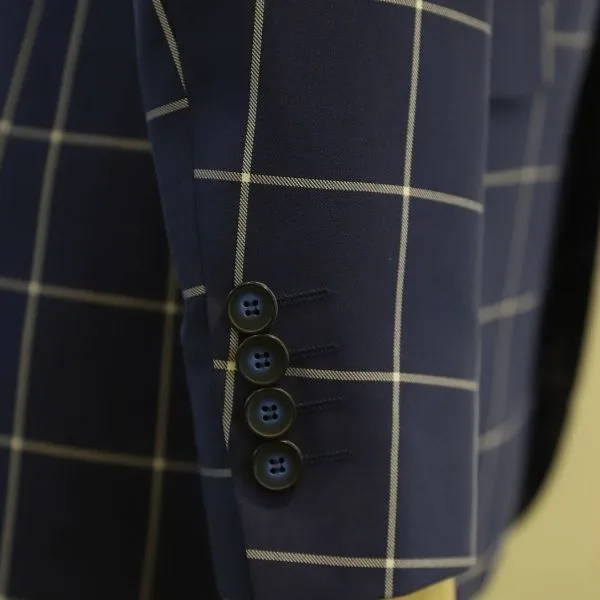 کت تک مردانه مدل MUSTARD CHECK