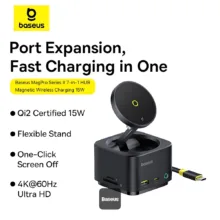 هاب 7 پورت USB-C و شارژر بی سیم بیسوس مدل BS-OH122