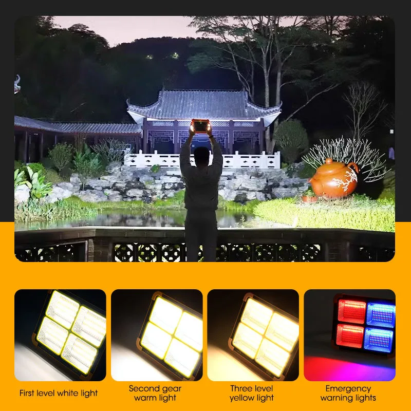 پروژکتور شارژی و خورشیدی مدل Amazon 180LED