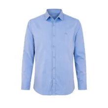 پیراهن آستین بلند یقه برگردان مردانه مدل ساده پنبه