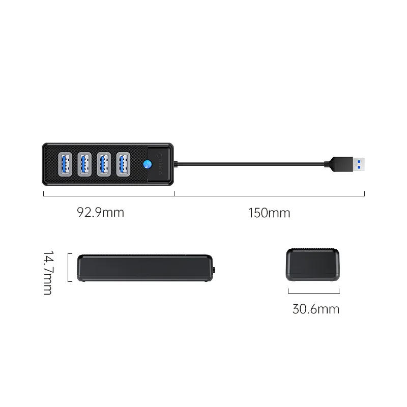 هاب USB3.0 چهار پورت اوریکو مدل PW4U-U3