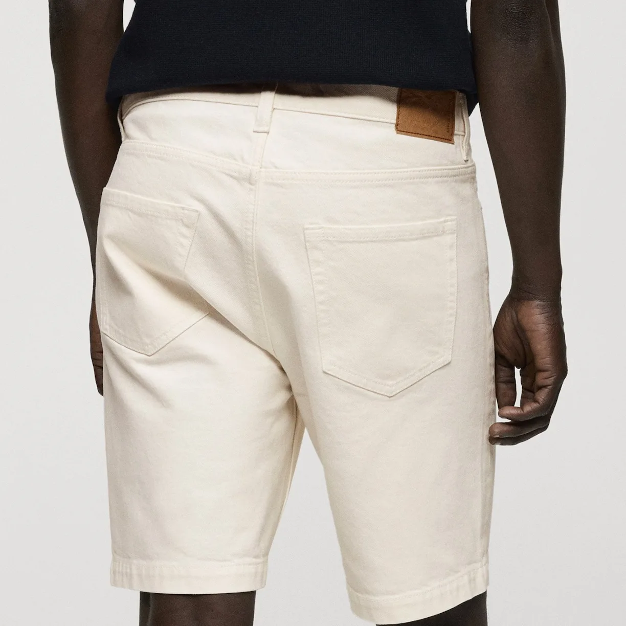 شلوارک مردانه مانگو مدل REGULAR FIT DENIM