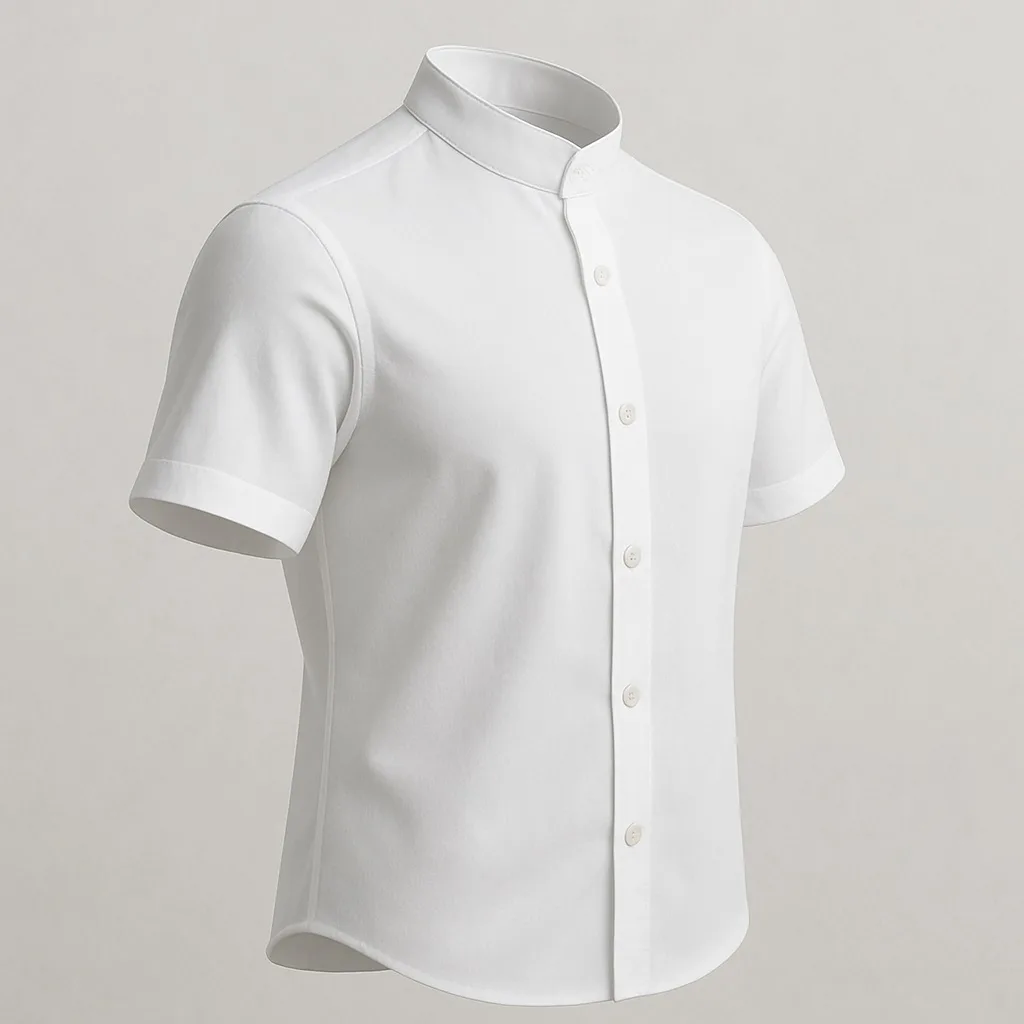 پیراهن آستین کوتاه یقه دیپلمات مردانه ابراف مدل آریا