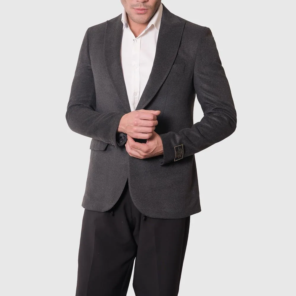 کت مردانه مدل SSTT رنگ ذغالی
