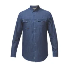 پیراهن آستین بلند مردانه پایتی جامه مدل جین دو جیب کد 16459224