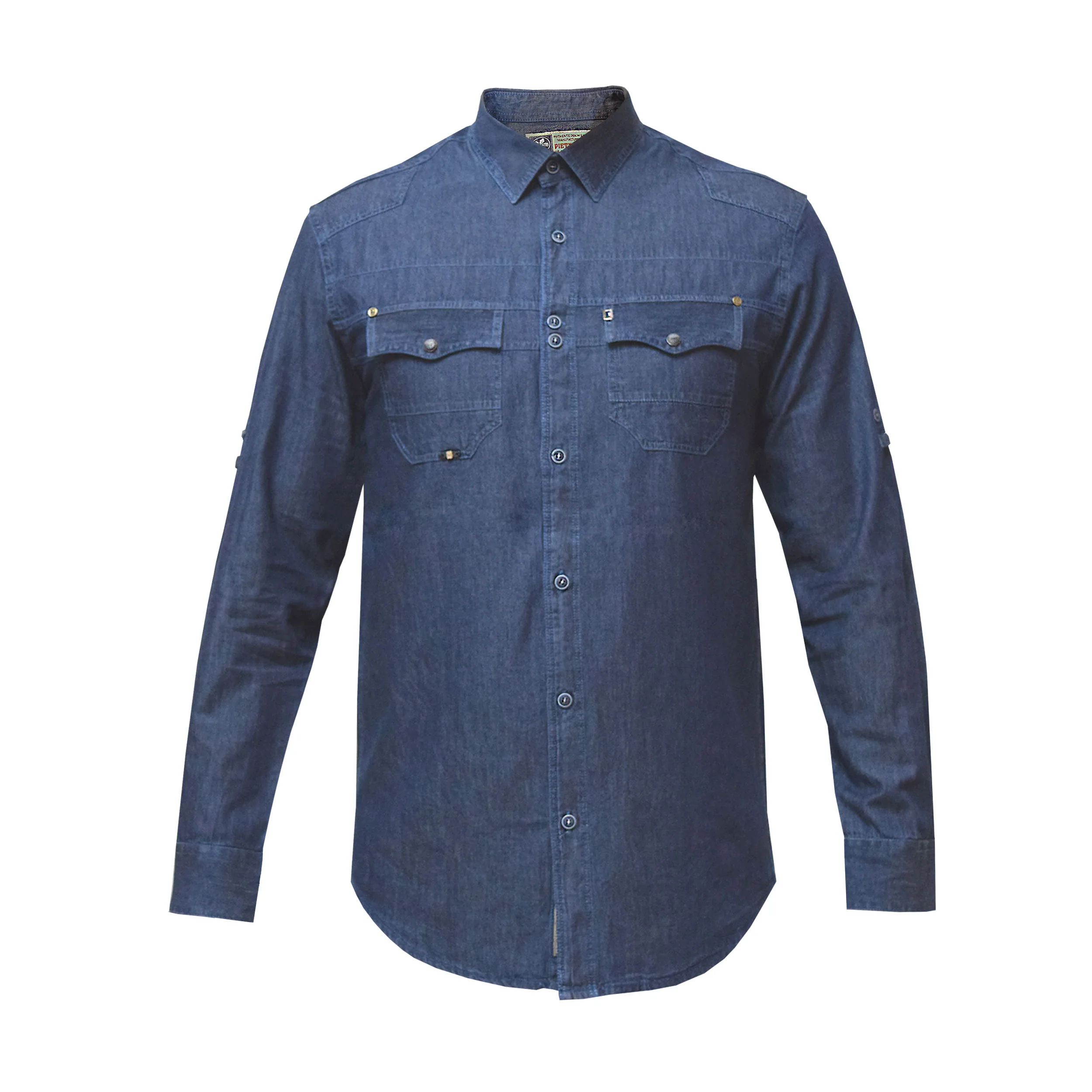 پیراهن آستین بلند مردانه پایتی جامه مدل جین دو جیب کد 16459224