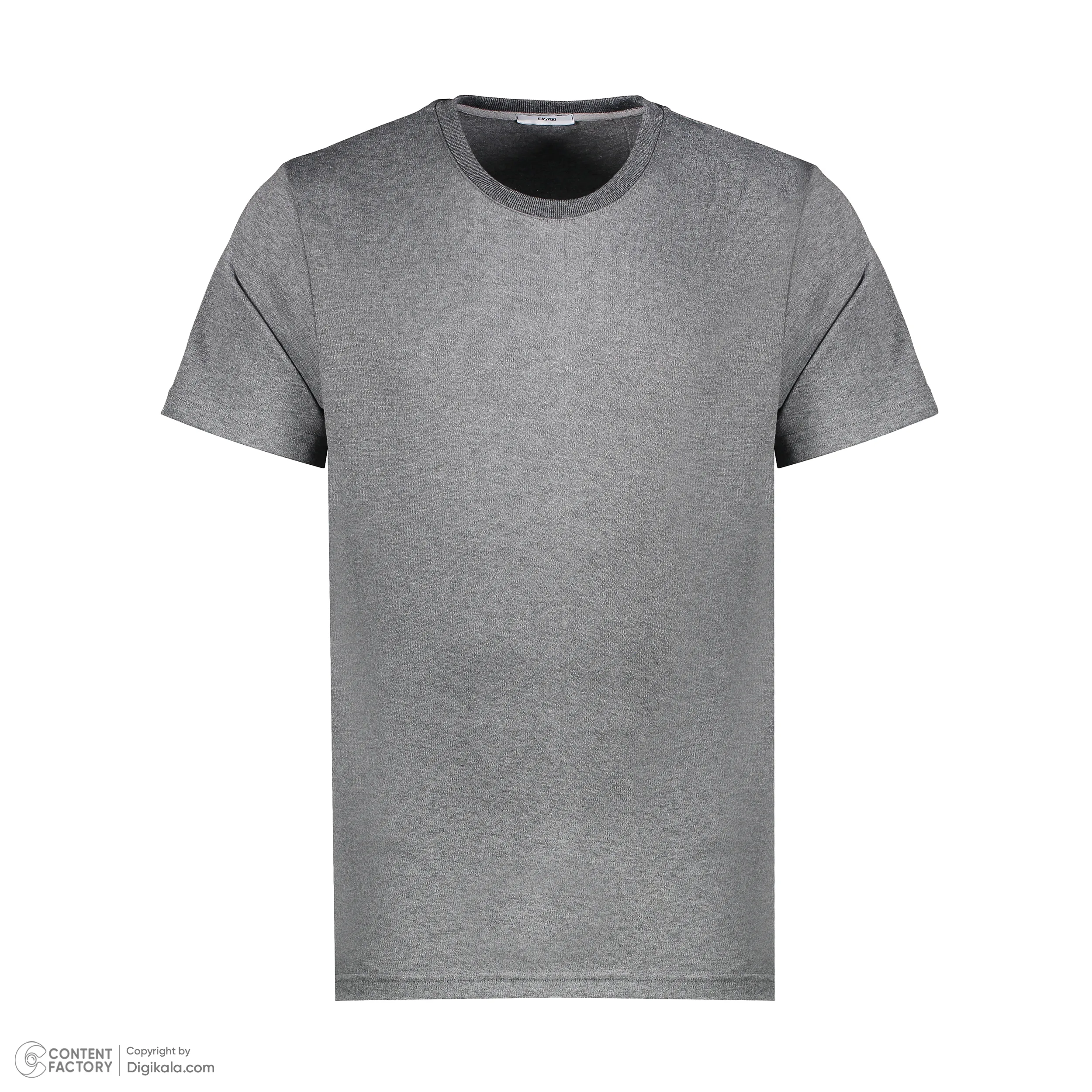 تی شرت آستین کوتاه مردانه ایزی دو مدل 0177 رنگ دودی