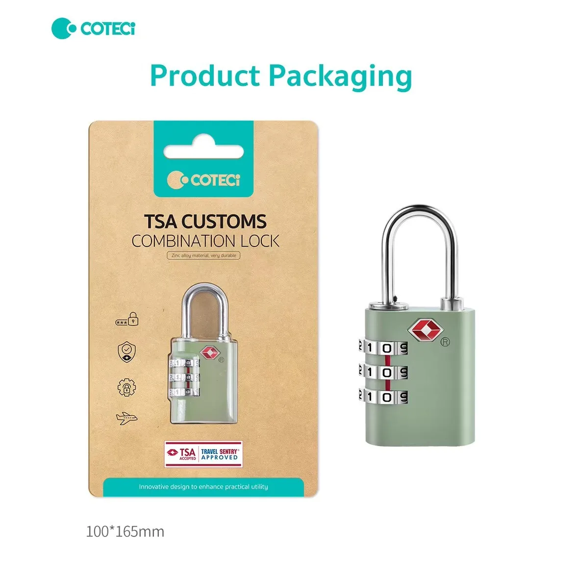 قفل چمدان کوتتسی مدل TR-001