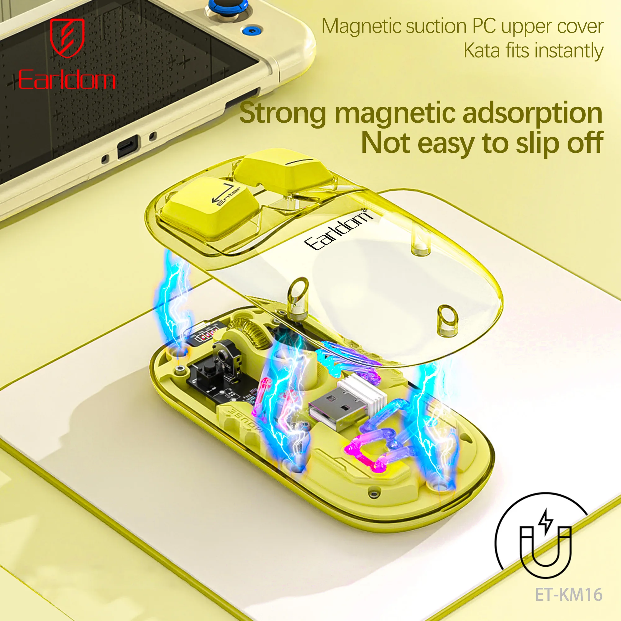 ماوس بی سیم ارلدام مدل DUAL MODE KM16