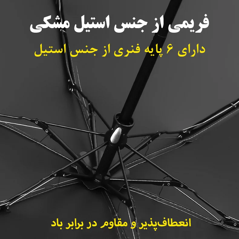 چتر گلد ایر مدل جیبی کیف دار کد Round6