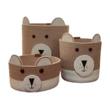 ست سبد وسایل کودک مدل تدی مجموعه 3 عددی