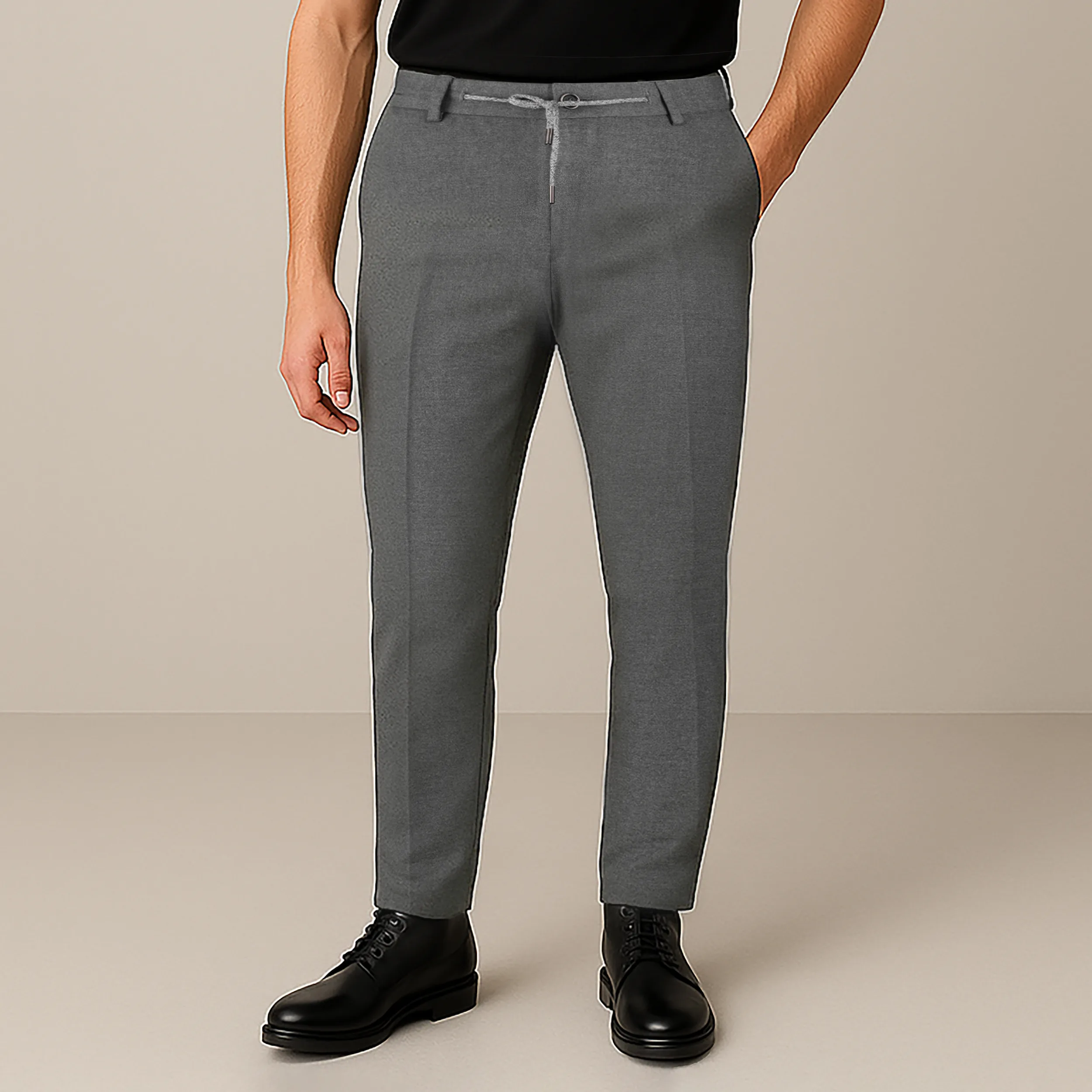 شلوار جذب مردانه کروم مدل پارچه ای 2322513