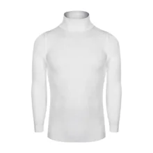 پلیور یقه اسکی مردانه مدل بافت اندامی