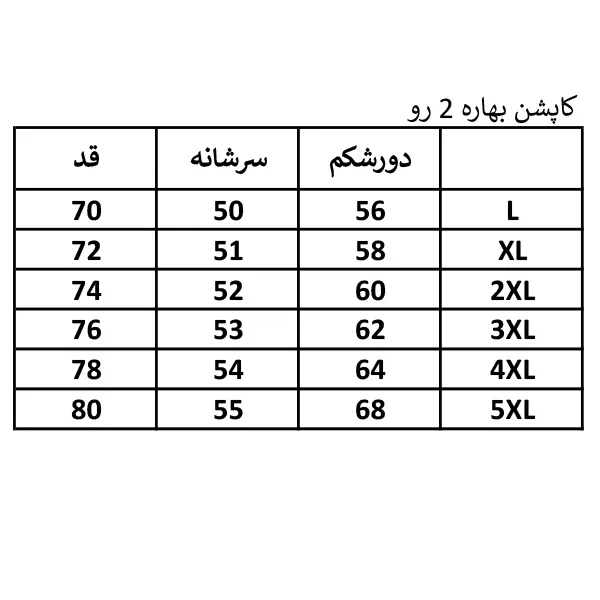 کاپشن دورو بهاره مردانه کد 202506