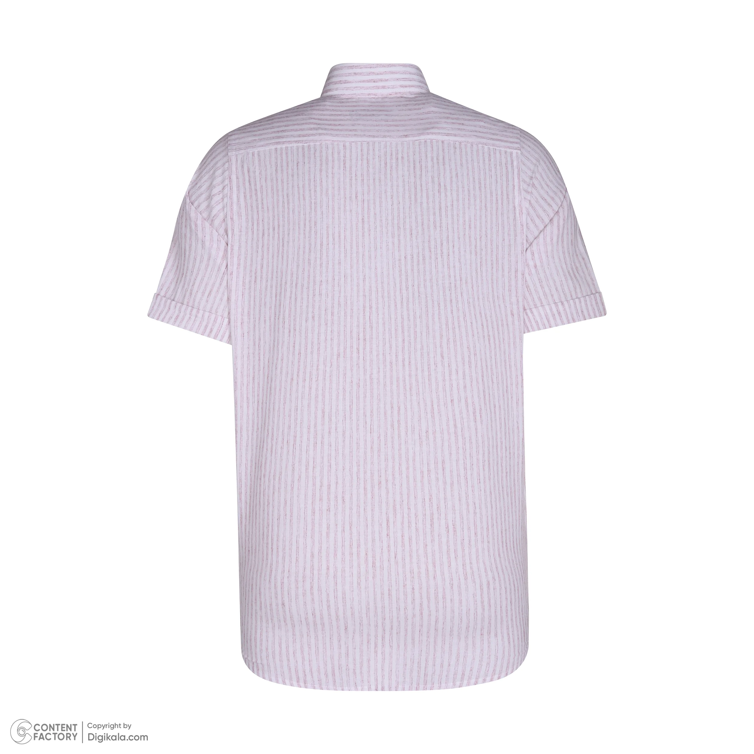 پیراهن آستین کوتاه یقه برگردان مردانه پاتن جامه مدل 04MC8113