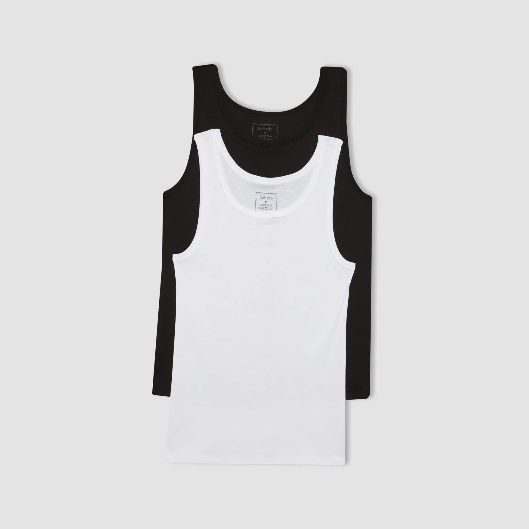 زیرپوش رکابی مردانه دفکتو مدل 056BK27 مجموعه 2 عددی